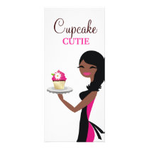 311 Daisy the Cupcake Cutie African American Rack Card Design