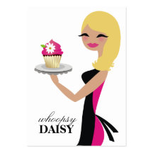 311-Daisy the Cupcake Cutie African Blonde Business Card Template