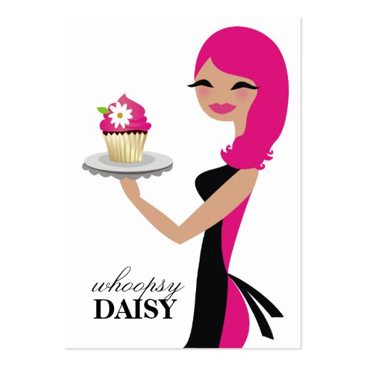 311 Daisy the Cupcake Cutie Pink Business Cards (front side)