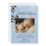 311-Damask Baby Boy Invite