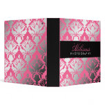 311  Damask Shimmer Hibiscus 3 Ring Binder
