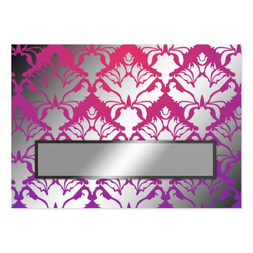 311-Damask Shimmer Purple Name Card Setting Business Card Templates (front side)