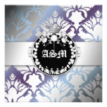 311-Damask Shimmer Queen Sweet Sixteen Hydrangea Invitations