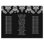 311 Dashing Damask Black Brochure Custom Flyer