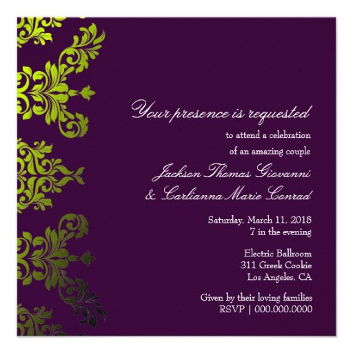 311-Dashing Damask | Secret Garden Eggplant Custom Announcement