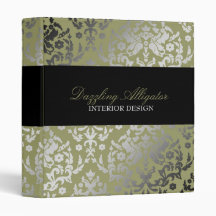 311 Dazzling Damask Alligator Binder