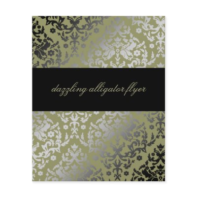 311-Dazzling Damask Alligator Flyers by Jill311