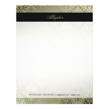 311-Dazzling Damask Alligator Letterhead