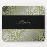 311-Dazzling Damask Alligator Mouse Pad