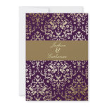 311-Dazzling Damask Gold Ivory Deep Purple Announcement