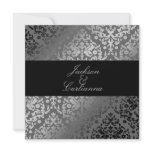 311-Dazzling Damask Gray Invites