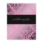 311-Dazzling Damask Pink Flamingo Flyer