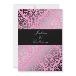 311-Dazzling Damask Pink Flamingo Invite
