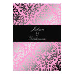 311-Dazzling Damask Pink Flamingo Invite