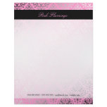 311-Dazzling Damask Pink Flamingo Letterhead