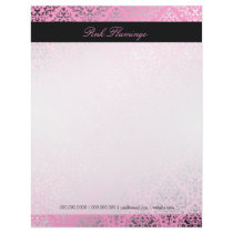 311-Dazzling Damask Pink Flamingo Letterhead