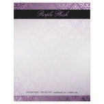 311-Dazzling Damask Purple Plush Letterhead