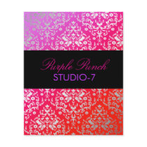 311-Dazzling Damask Purple Punch Custom Flyer