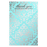 311 Dazzling Damask Turquoise Stationary Stationery Paper