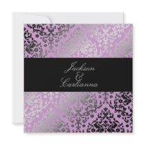 311-Dazzling Damask Wild Purple invitations