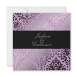 311 Dazzling Damask Wild Purple Personalized Announcement