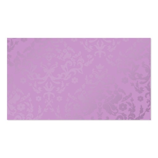 311-Dazzling Damask Wild Purple Name Card Business Card Templates (front side)
