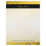 311-Dazzling Damask Yellow Jacket Personalized Letterhead