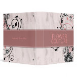 311-Diamond Deco Flower 3 Ring Binder