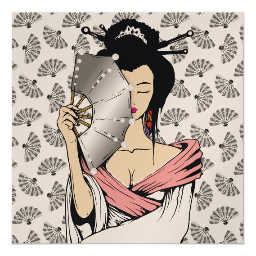 311-Diamond Geisha | Fan Background Personalized Invite