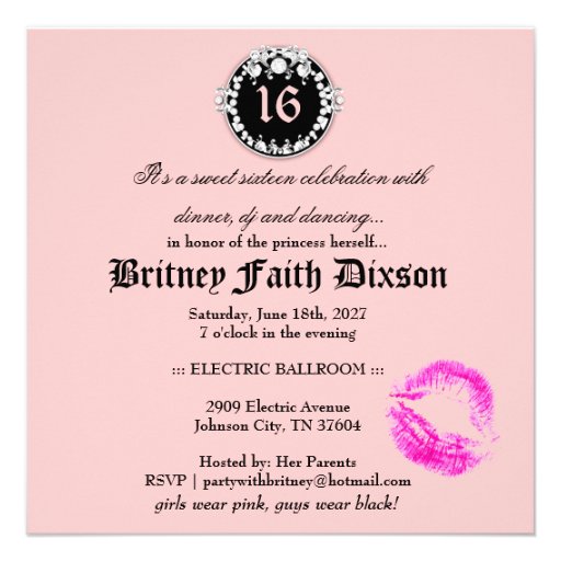 311 Diamond Medallion Leopard Peach Custom Announcements