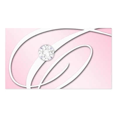 311-Diamond Monogram C Business Cards by Jill311