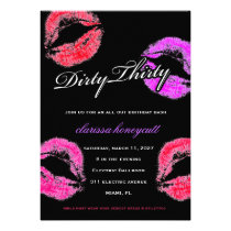 311 Dirty Thirty Birthday Party invitations