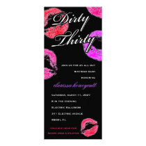 311 Dirty Thirty Smooch Birthday invitations