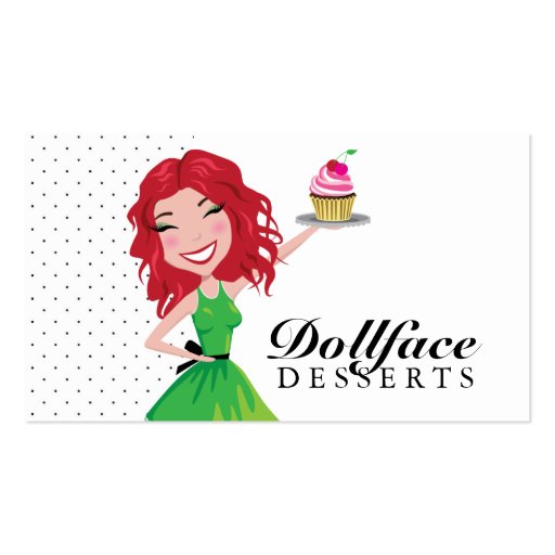 311 Dollface Desserts Rubie Business Card (front side)