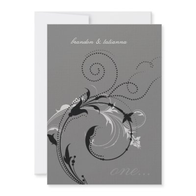 311-Dotted Desire |  Gray Personalized Invite by Jill311