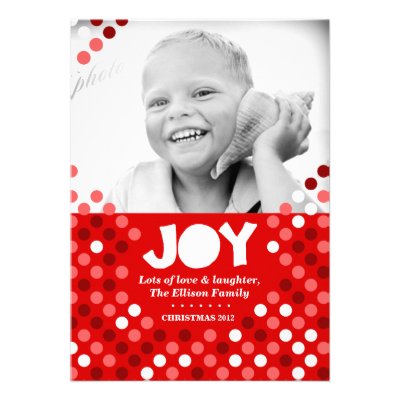 311 Dotted Joy Photo Holiday Card