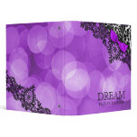 311 Dream in Leopard and Lace Violet Vinyl Binder