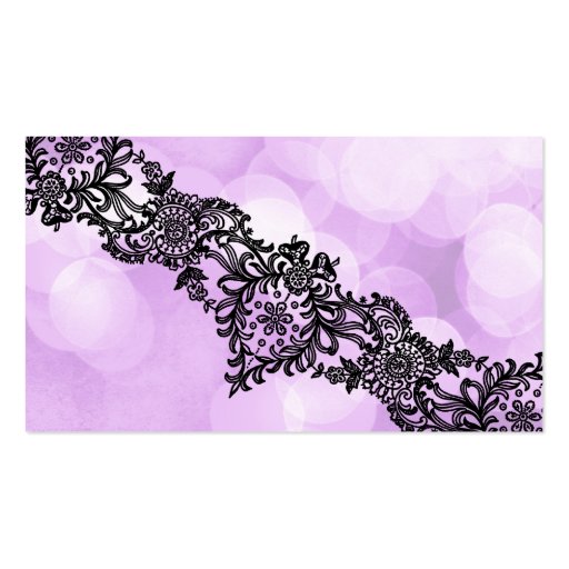 311 Dream in Leopard and Lace Violet Name Card Business Card Template (back side)