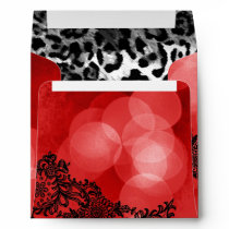 311 Dream in Leopard & Lace Red Envelopes