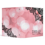 311 Dream in Lights Leopard & Lace Sweet Pink Vinyl Binder