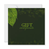 311-Dream Leaf Gift Certificate Personalized Invitations