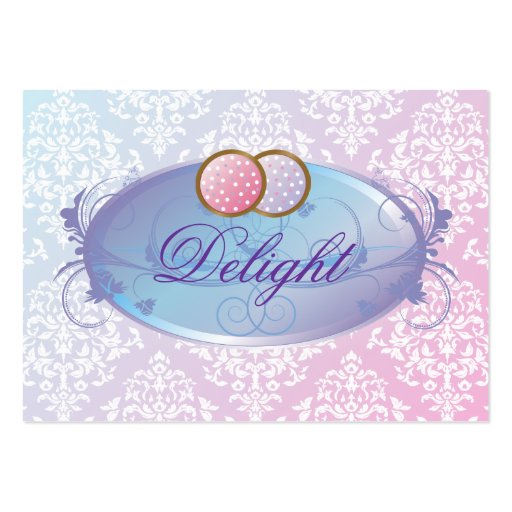 311-Dreamy Purple Delight Cookies Business Cards (front side)