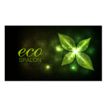 311 Eco Leaf Premium Pearl Business Card Template