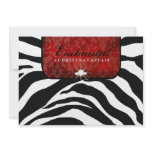 311-Enchanted Red RSVP card Personalized Invites