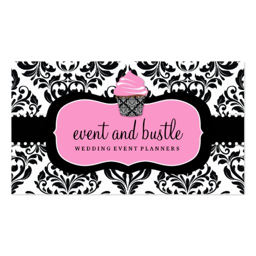 311 Event & Bustle Cupcake Business Card Template (front side)