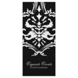 311-Exquisite Black Damask Rack Card