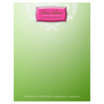 311-Exqusite Lime Blast  Damask Letterhead Design