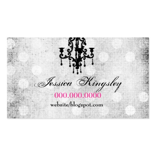 311 Fabulously French Dress Form Business Card Template (back side)