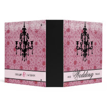 311-Faded Pink & Black Chandelier Binder