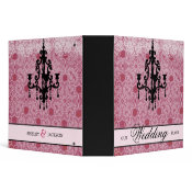 311-Faded Pink & Black Chandelier Binder binder